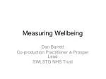 Measuring Wellbeing - slide 1