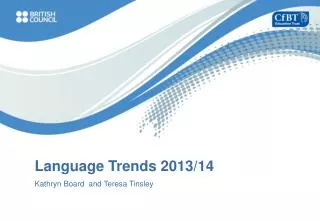 Language Trends 2013/14