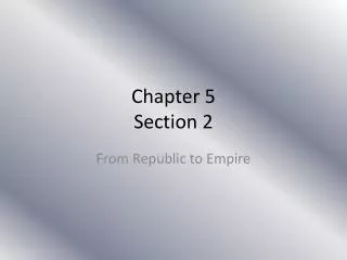 Chapter 5 Section 2