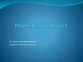 Phone Reader Project