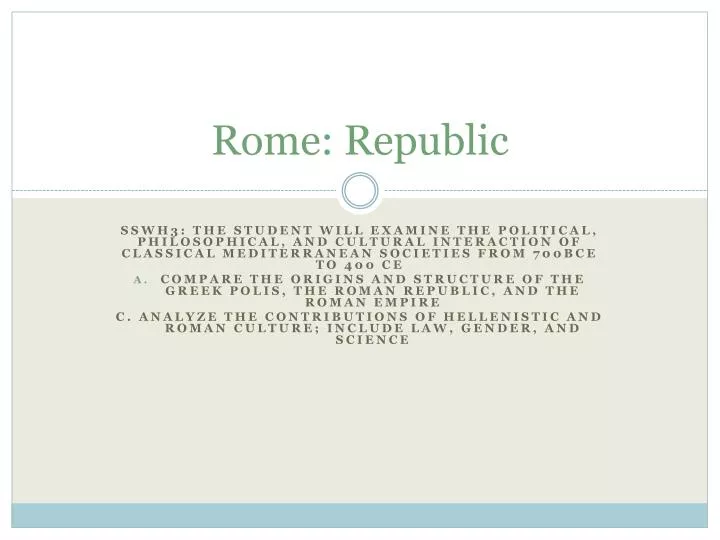 rome republic