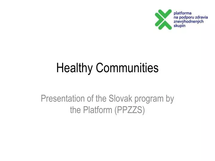 healthy communities