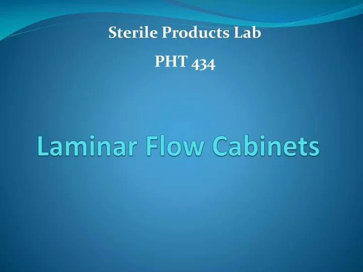 laminar flow cabinets