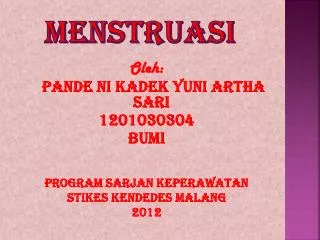 menstruasi