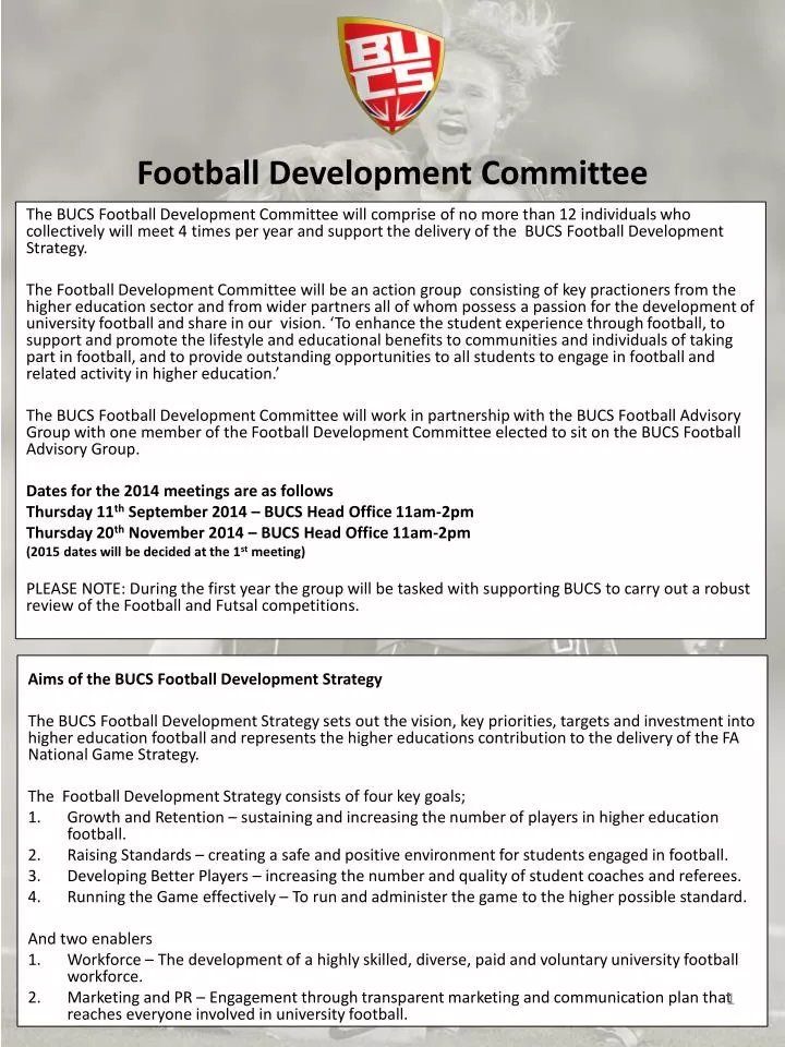 football development committee