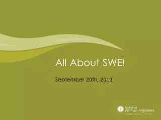 All About SWE!