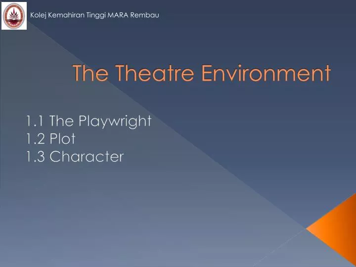 the theatre environment