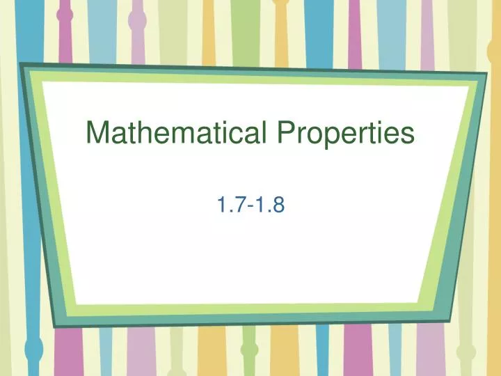 mathematical properties