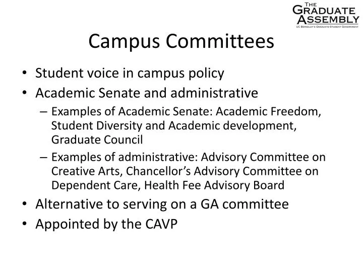 campus committees