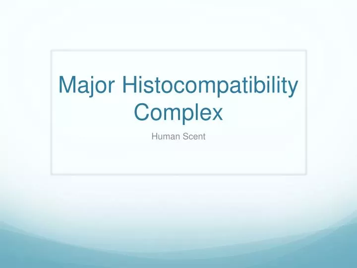 major histocompatibility complex