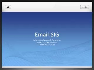 Email-SIG