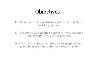 Objectives