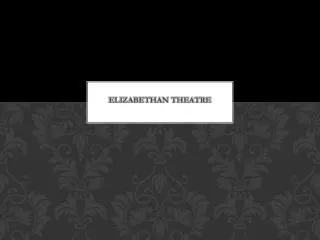 Elizabethan Theatre