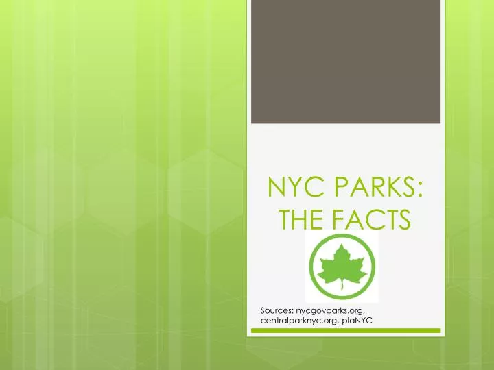 nyc parks the facts