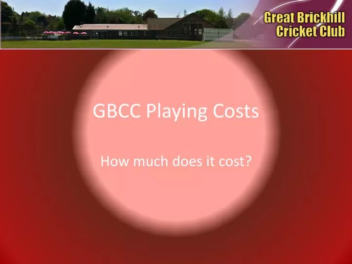 gbcc playing costs
