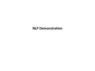 NLP Demonstration