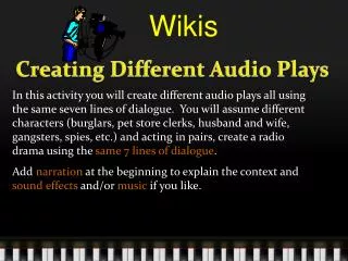 Creating Different Audio Plays