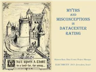 Myths and Misconceptions in Datacenter Rating