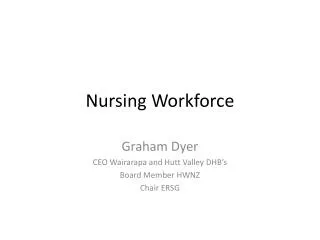 Nursing Workforce