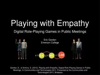 Playing with Empathy