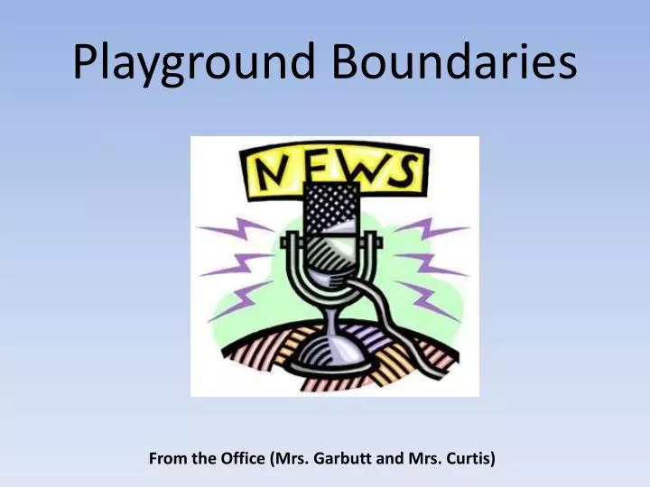 playground boundaries