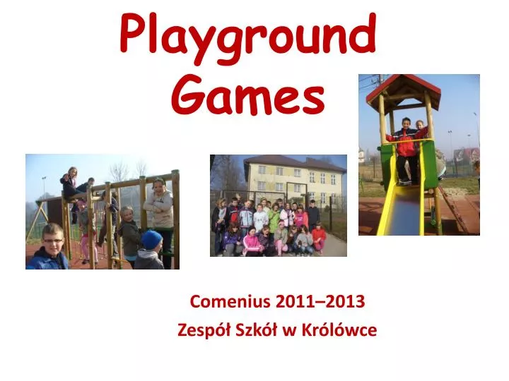 playground games