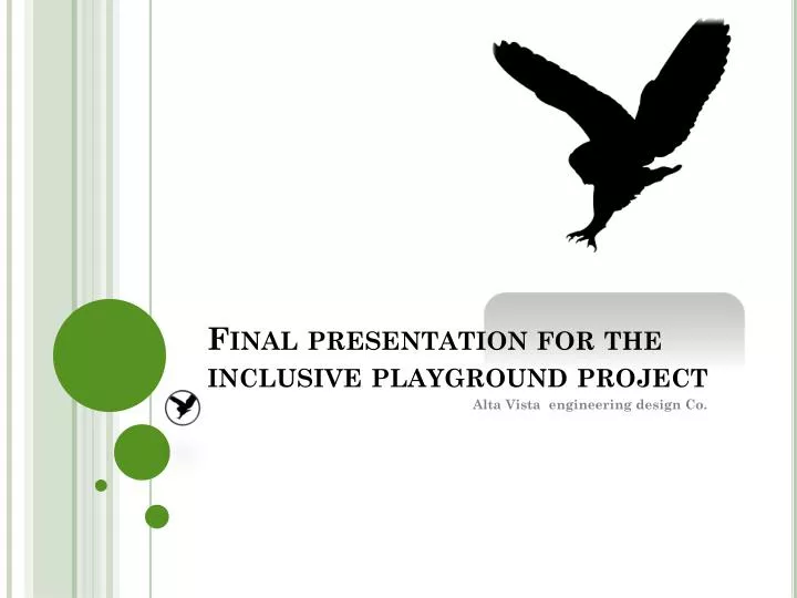 final presentation for the inclusive playground project
