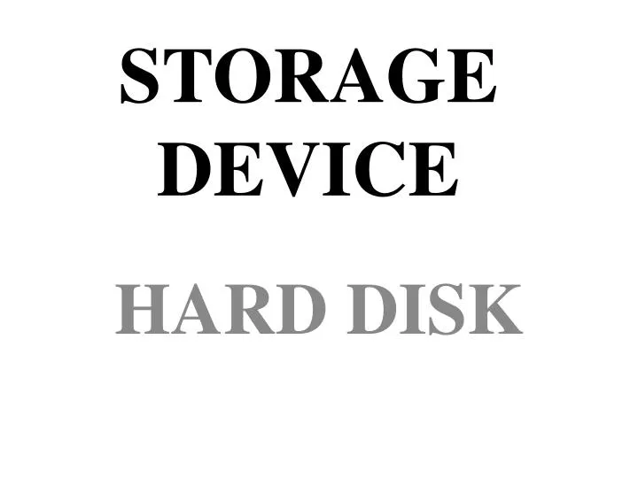 storage device