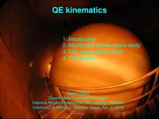 QE kinematics