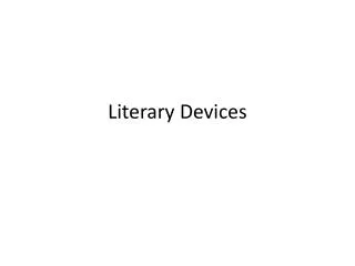 Literary Devices