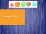 Platonic Solids