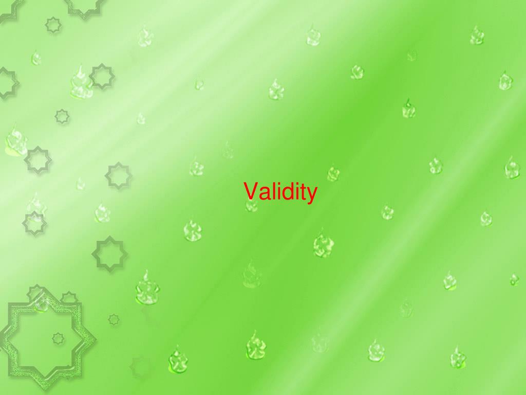 PPT - Validity PowerPoint Presentation, free download - ID:2614719