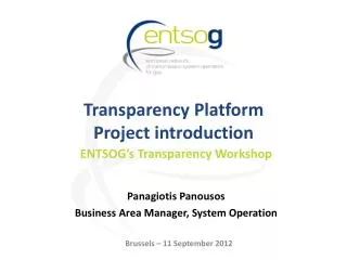 Transparency Platform Project introduction