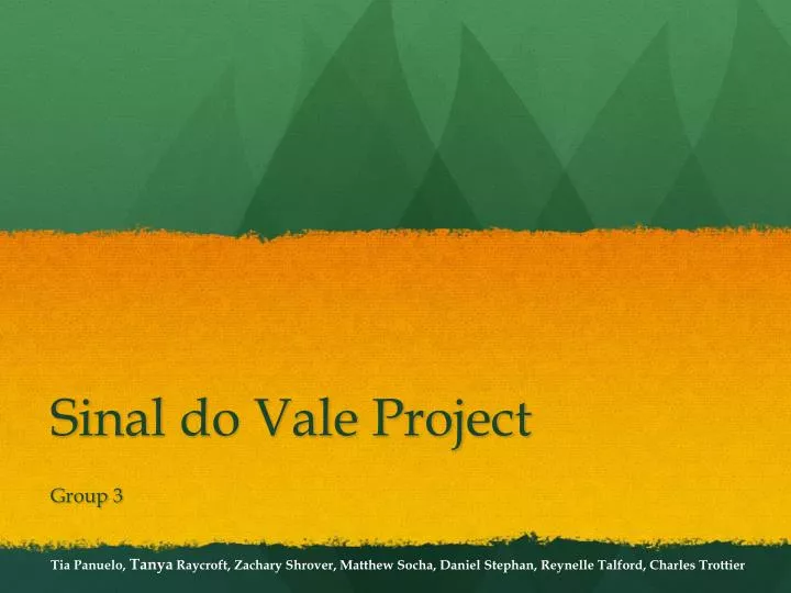 sinal do vale project