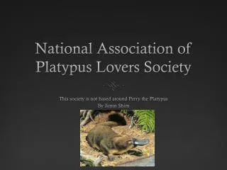 National Association of Platypus Lovers Society