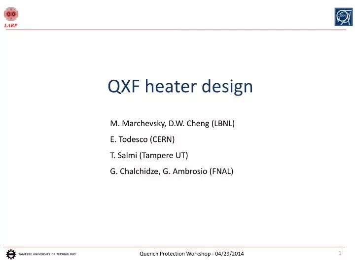 qxf heater design
