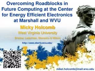 Micky Holcomb West Virginia University Bristow, Lederman, Stanescu &amp; Wilson