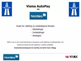 visma autopay via