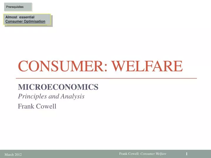 consumer welfare