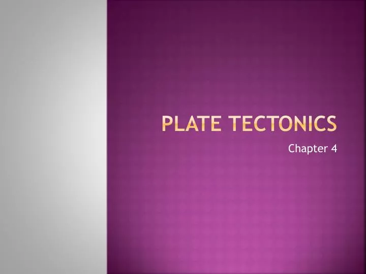 plate tectonics