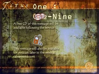 One : One-Nine