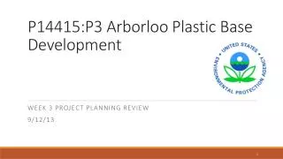 P14415:P3 Arborloo Plastic Base Development