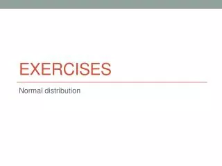 exercises