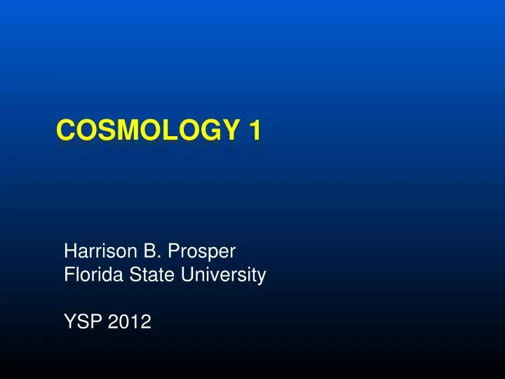 harrison b prosper florida state university ysp 2012