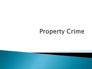 Property Crime
