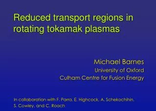 Reduced transport regions in rotating tokamak plasmas