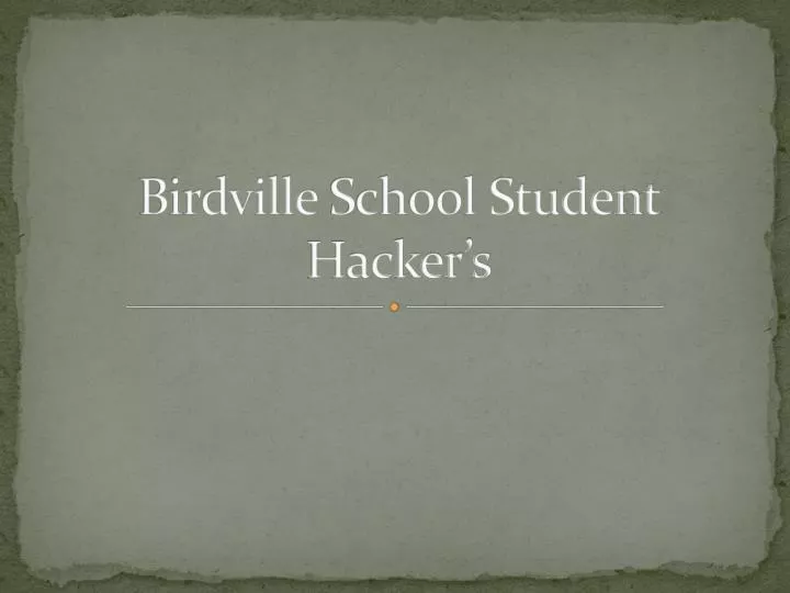 birdville school student hacker s