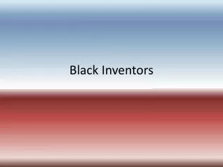 Black Inventors