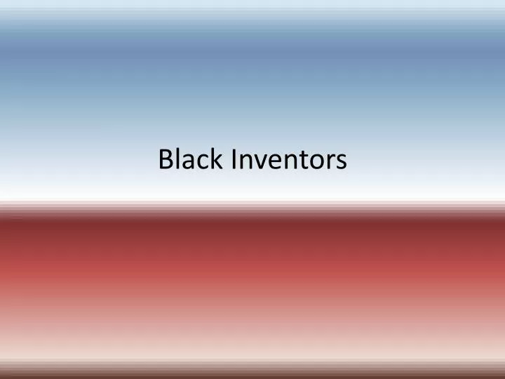 black inventors