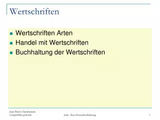 wertschriften